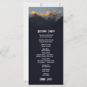 Mistic Mountain Dark Wedding Programme (Dos)