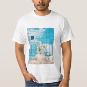 Místico Branco Simbólico Céu Anjo Design Emocional T-shirt (Voorkant)