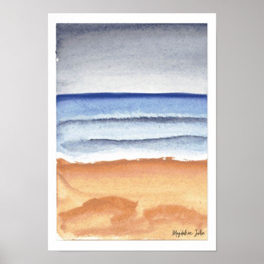 mistig Zee Poster (Voorkant)