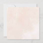 Mistige boom bruiloft uitnodiging (Achterkant)