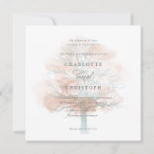 Mistige boom bruiloft uitnodiging (Voorkant)