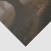 Mistige boomgaard in het voorjaar tissuepapier (Detail)