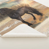 mistige friese ochtend sherpa deken (3/4)