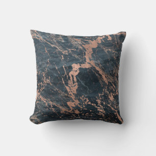 Mistige roestige blauwe en roze gouden roze glam m kussen