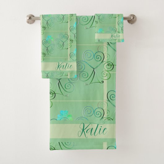 Mistige Shamrock Handdoek (Insitu)