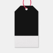 Mistle-toad kerstcadeautassen cadeaulabel (Achterkant)