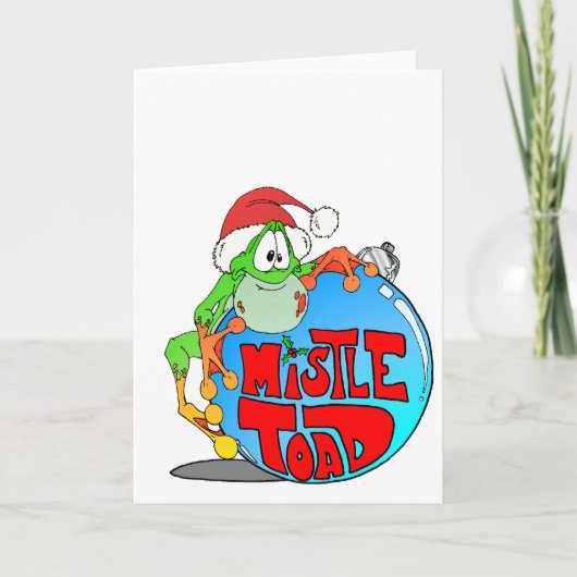 Mistle Toad Ornament Feestdagen Kaart (Voorkant)