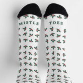 Mistle Toes Funny Christmas Mistletoe Sokken (Top)