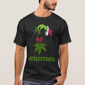 Mistlestoned-420-Cannabis-Mistlestoned-Kerstmis-2 T-shirt