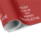 Mistleto Pattern Wrapping Paper kalm houden en oph Cadeaupapier (Rol Hoek)