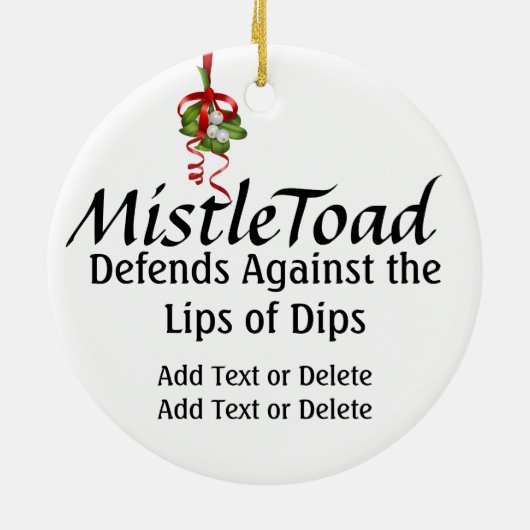 MistleToad 3 - SRF Keramisch Ornament (Achterkant)