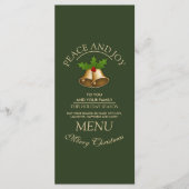 Mistletoe Bells Kerstmis Menu (Voorkant)