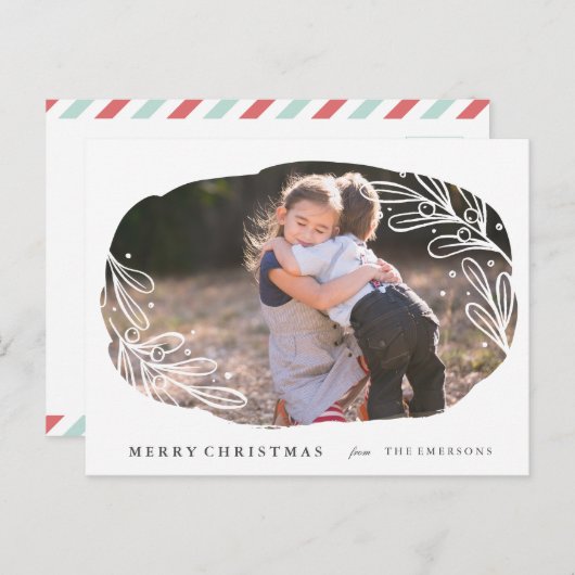 Mistletoe blanc - Carte postale de vacances (Devant / Derrière)