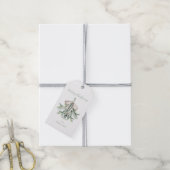 Mistletoe Boeket Kerst Cadeaulabel (Met Touw)