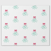 Mistletoe Christmas   Cadeaupapier (Vlak)
