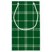 Mistletoe Christmas Plaid Klein Cadeauzakje (Achterkant)