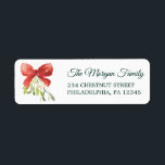 Mistletoe Christmas Retours Adresse Étiquettes<br><div class="desc">Ces étiquettes de adresse adorables et festifs sont parfaits pour votre envoi de vacances!</div>