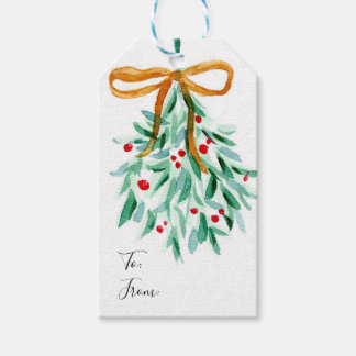 Mistletoe Christmas Tag Cadeaulabel