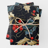 Mistletoe de Noël, Feuilles saints, Berries (En situation)