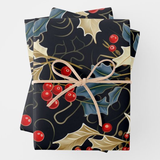 Mistletoe de Noël, Feuilles saints, Berries (En situation)