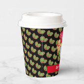 Mistletoe Gnome past Kleur en Tekst aan Papieren Bekers (Rechts)