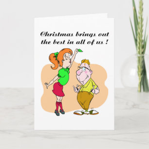 Mistletoe Greetings Card Feestdagen Kaart
