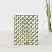 Mistletoe Guirlande Rode Schrift Boog Zakelijk Log Feestdagen Kaart (Achterkant)