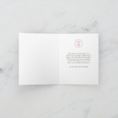 Mistletoe Guirlande Rode Schrift Boog Zakelijk Log Feestdagen Kaart (Binnen)