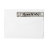 Mistletoe Holiday Adres Etiket (Achterkant)