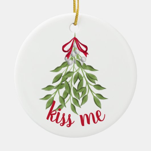 Mistletoe Holiday Ornament (Voorkant)
