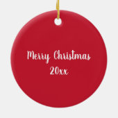 Mistletoe Holiday Ornament (Achterkant)