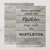 Mistletoe Holiday Party Kaart (Voorkant / Achterkant)