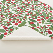 Mistletoe Holiday Sherpa Blanket Deken (3/4)