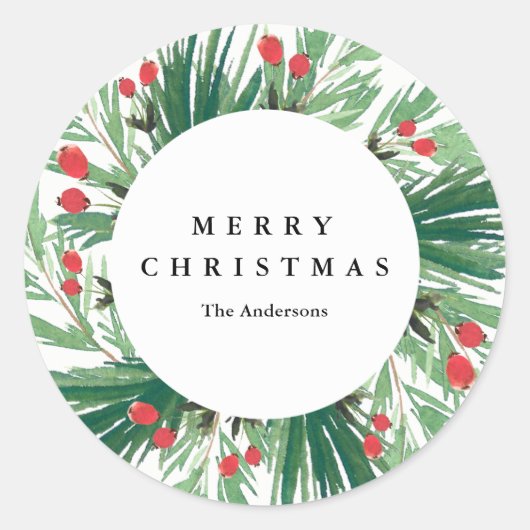 Mistletoe Holiday Sticker (Voorkant)