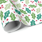 Mistletoe Holiday Wrapping Paper Cadeaupapier (Rol Hoek)