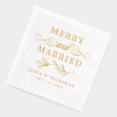 Mistletoe Joyeux et Mariage de Noël marié (Gauche)