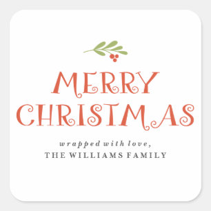 Mistletoe Joyeux Noël Étiquettes présents