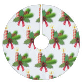 Mistletoe & Kaarsen Kerstboom Rok (Voorkant)