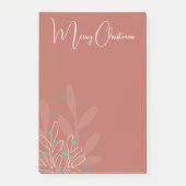 Mistletoe kerst trendy handgetekend ontwerp post-it® notes (Voorkant)