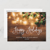 Mistletoe kerstfeestdag bedrijfsmatige groet briefkaart (Voorkant / Achterkant)