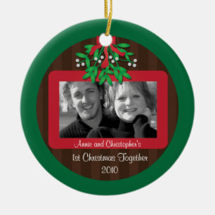 Mistletoe Kerstfoto Ornament