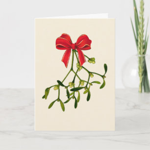 Mistletoe Kerstmis Kaart