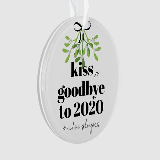 Mistletoe Kiss Adieu à 2020 Do-Over Humour drôle (devant)
