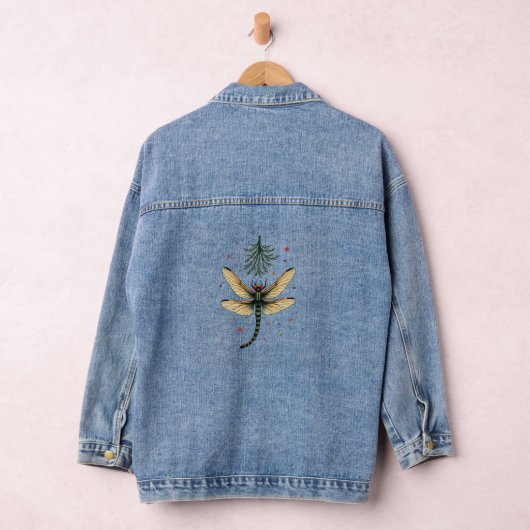 Mistletoe Kiss Dragonfly Denim Jacket (Hangar)
