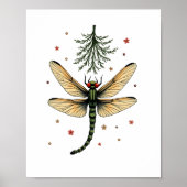 Mistletoe Kiss Dragonfly Poster (Voorkant)