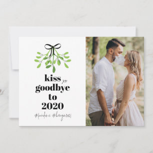 Mistletoe Kiss Goodbye to 2020 Do-Over Funny Humor Feestdagenkaart