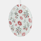 Mistletoe Kisses Glas Ornament (Voorkant links)