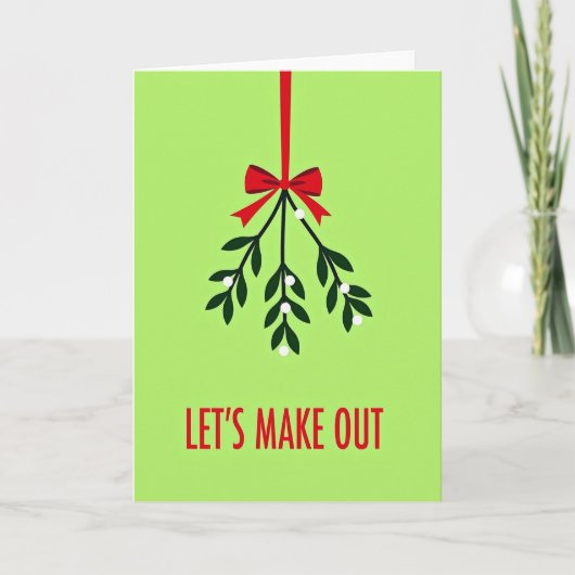 Mistletoe Kus Kaart (Voorkant)