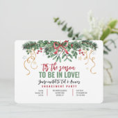 Mistletoe Lijst Holiday Uitnodiging (Staand voorkant)