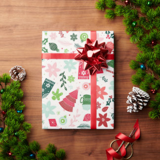 Mistletoe Magic Christmas Wrapping Paper Cadeaupapier
